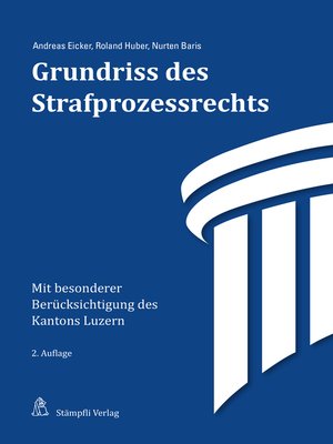 cover image of Grundriss des Strafprozessrechts